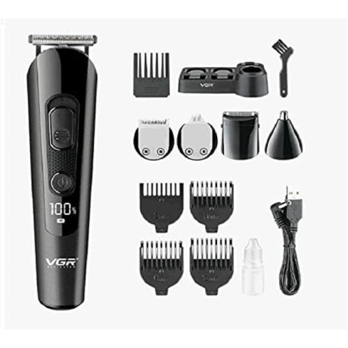 ماكينة حلاقة في جي آر 5 في 1 للاستخدام الجاف، V-175 - أسود