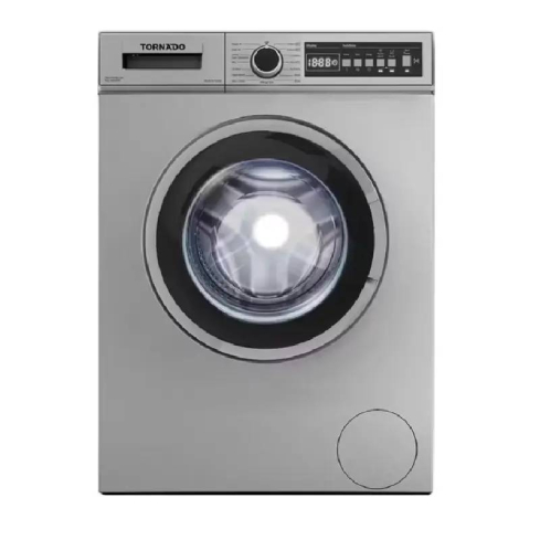 غسالة تورنيدو تحميل أمامي فول أوتوماتيك، سعة 7 كجم، TWV-FN78SLOA - فضي
