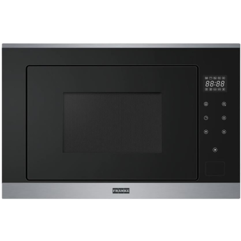 ميكروويف فرانكي مدمج 25 لترًا مع شواية , ديجيتال تاتش FSM 25 MW XS، 60 سم - زجاج أسود