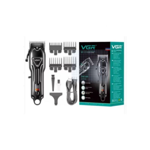 ماكينة حلاقة في جي آر لاسلكية قابلة للشحن، V-051 - أسود