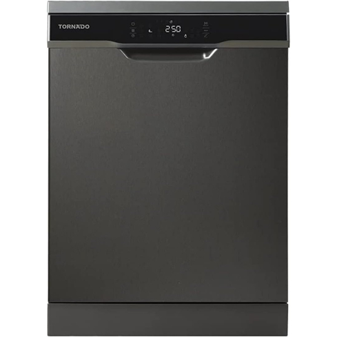 غسالة أطباق تورنيدو ديجيتال، 15 فرد، 60 سم، اينوكس غامق - TDV-FN158CDX