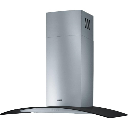 شفاط فرانك زجاجي حائط، 90 سم، FGC 925 BK XS - فضي