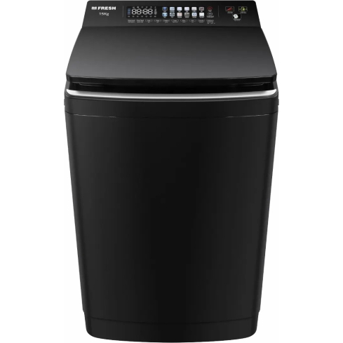غسالة فريش فوق أوتوماتيك تحميل علوي، 15 كجم، FTM-15B - أسود