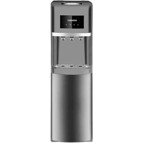 مبرد مياه تورنيدو زجاجة سفلي، 3 حنفيات، WDM-H40ADE-S - فضي