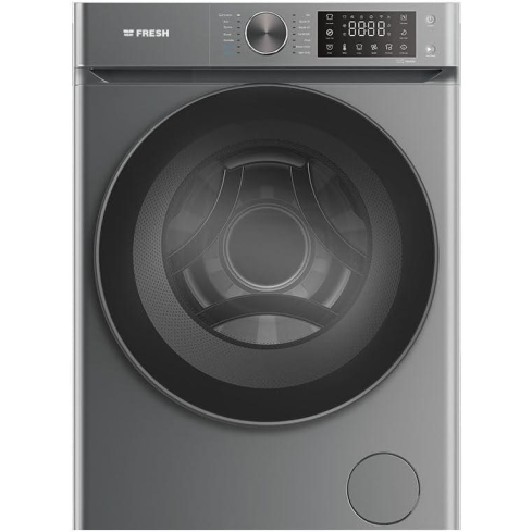 غسالة ملابس أوتوماتيك فريش 8 كجم أنفرتر موتور- دفع مباشر- باب زجاج - سيلفر