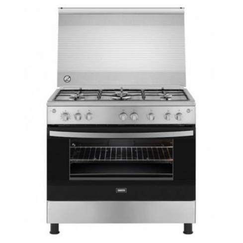 بوتجاز غاز زانوسي، 5 شعلة، ستانلس ستيل، 90 سم - ZCG91236XA