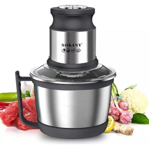 كبه سعة 3 لتر، قوة 800 واط، فضي - SK-7027N