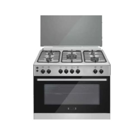 بوتجاز غاز ، 5 شعلة، 90 سم، استانلس ستيل -FS9104M