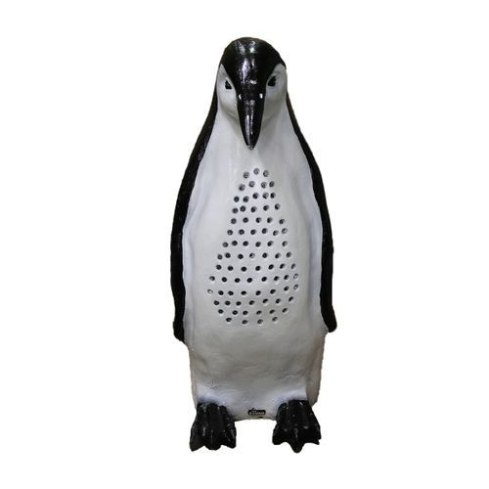 سبيكر فيو ساوند سلكية شكل البطريق للحديقة، 5 بوصة، VCG-5115P - أسود أبيض