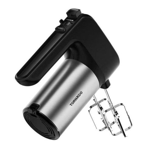 مضرب بيض تورنيدو 300 وات 6 سرعات سرعة تربو أسود THM-300WL