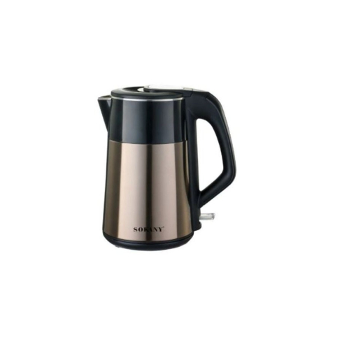 غلاية كهربائية سوكاني، 2.8 لتر، 2200 وات، SK-09031 - بني أسود