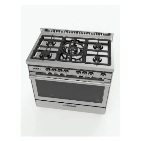 بوتجاز غاز جليم جاز Specialist، 5 شعلة، 90 سم، ستانلس ستيل - ST9612RIFS