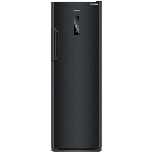 فريزر رأسي شارب ديجيتال بتقنية الانفرتر، نوفروست، 250 لتر، 6 درج، اسود - FJ-EC23(BK)