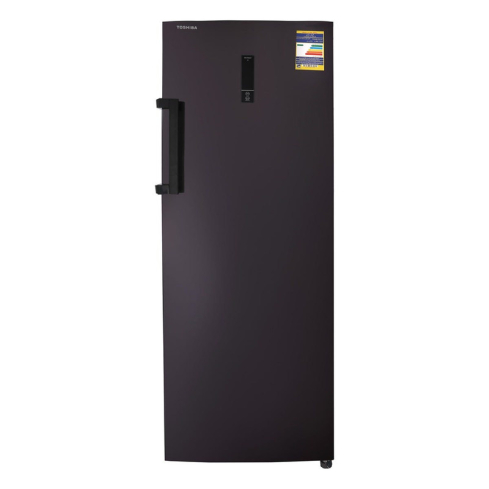 فريزر رأسي توشيبا ديجيتال، نوفروست، 7 درج، 238 لتر، رمادي - GR-RU312WE-DMN(06)