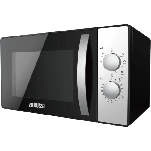 ميكروويف زانوسي مع شواية، سعة 23 لتر، 800 وات، ZMG23K38GB - فضي أسود