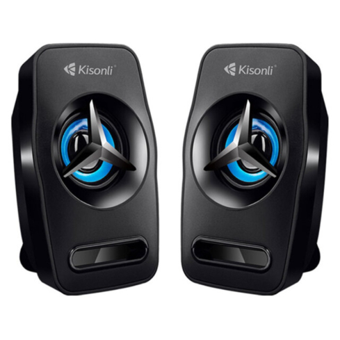 سماعة كومبيوتر كيسونلي سلكية، قطعتين، L-3030 - اسود