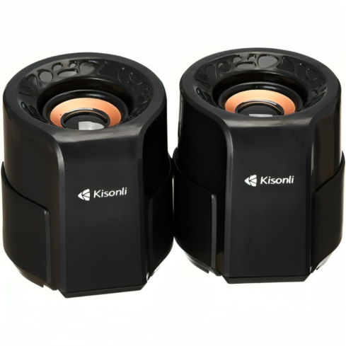 سماعة للكمبيوتر USB كيسونلي، 6 وات، A-909 - اسود