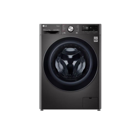غسالة أوتوماتيك بتكنولوجيا الذكاء الاصطناعي إل جي تحميل أمامي فيفاتشى، 11 كجم، إنفرتر، F4Y9EWG2ZV - أسود