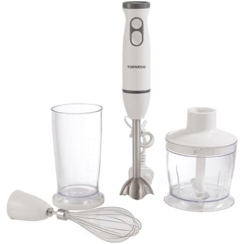 خلاط يدوي متعدد الاستخدام تورنيدو، 700 مل، 500 وات، HB-500T - ابيض