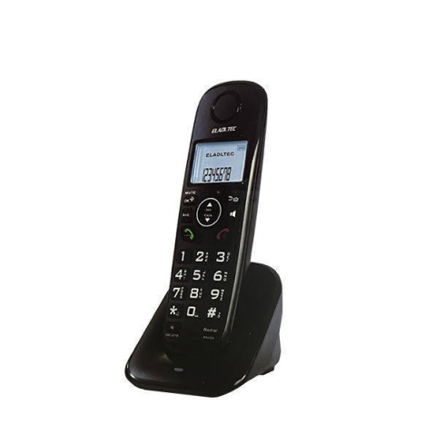 تليفون ارضي لاسلكي العدل تك، اسود - D1001
