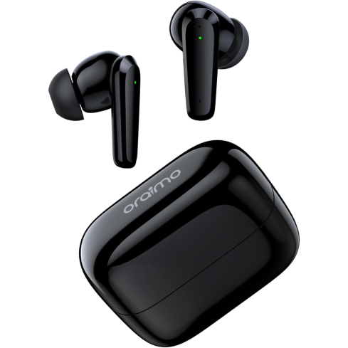 سماعة اذن ايربودز اورايمو Rhyme، خاصية الغاء الضوضاء، تصل الى 20 ساعة، اسود - OEB-E06DN
