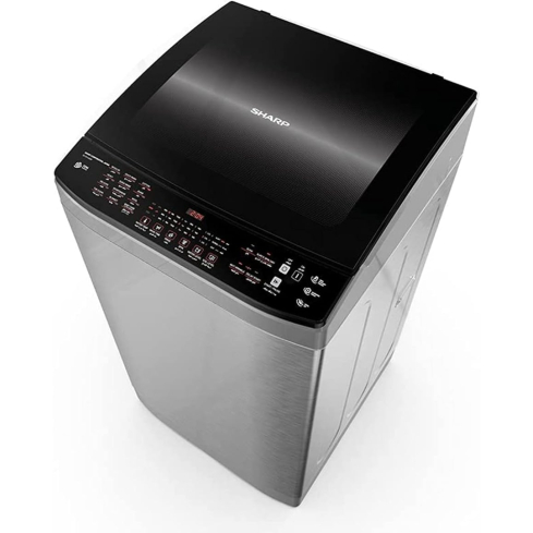 غسالة شارب تحميل علوي فوق أوتوماتيك DDM بطلمبة، سعة 11 كجم، إنفرتر، ES-TD11GSSP - استانلس