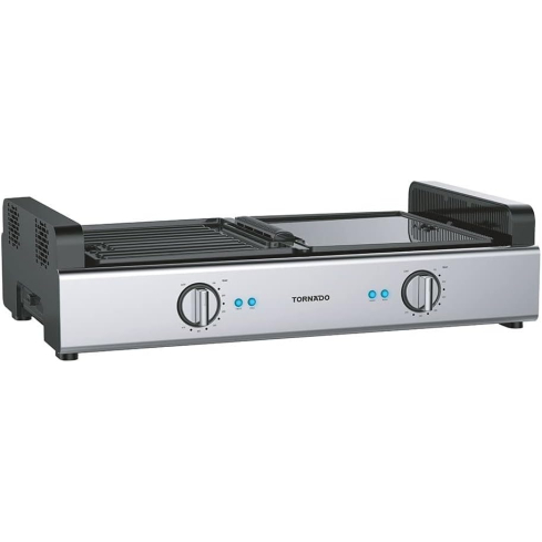 شواية كهربائية بربكيو تورنيدو، 1800 وات، TBG-500 - اسود فضي