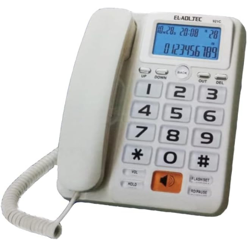 تليفون أرضي بسلك العدل ، 921C - أبيض