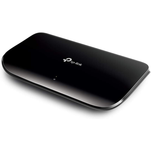 سويتش تي بي لينك جيجا بت ديسك توب، 8 منفذ، TL-SG1008D - اسود