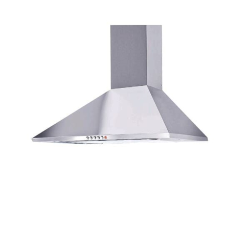 شفاط هرمي بلت ان بمدخنة جليم، مقاس 90 سم، 770 متر مكعب/ساعة، ستانلس - GHP980IX