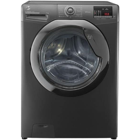 غسالة هوفر تحميل أمامي فول أوتوماتيك، سعة 7 كجم، H3WS173DC3R-ELA - فضي