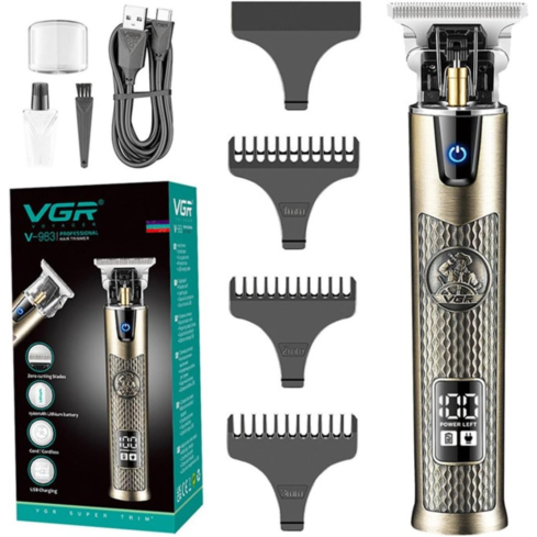 ماكينة حلاقة في جي آر الكهربائية قابلة للشحن بروفيشنال، V-983 - ذهبي
