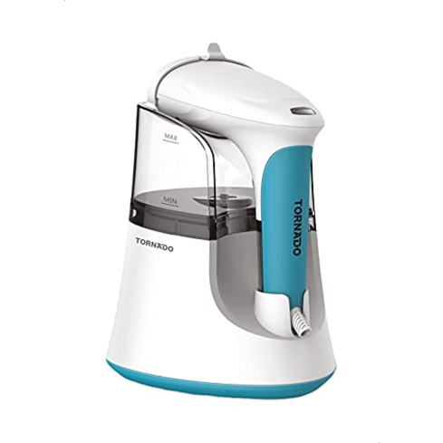 مكواة بخار محمولة تورنيدو، 1000 / 1200 وات، TST-HS1200 - ابيض ازرق