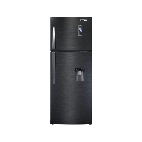 ثلاجة نوفروست فريش، 397 لتر، ديجتال بمبرد، FNT-D470YB - اسود