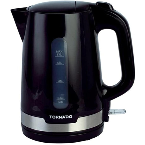 غلاية مياه تورنيدو، 1.7 لتر، 2200 وات، TKP-2217B - اسود