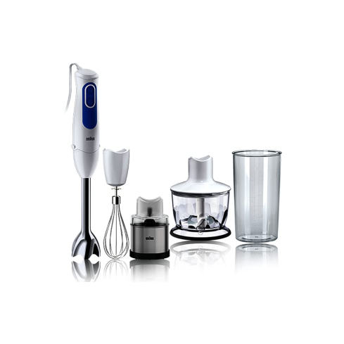 خلاط يدوي براون مالتي كويك 3 سبايس، 700 واط، MQ 3038 WH - ابيض (ضمان دولي)