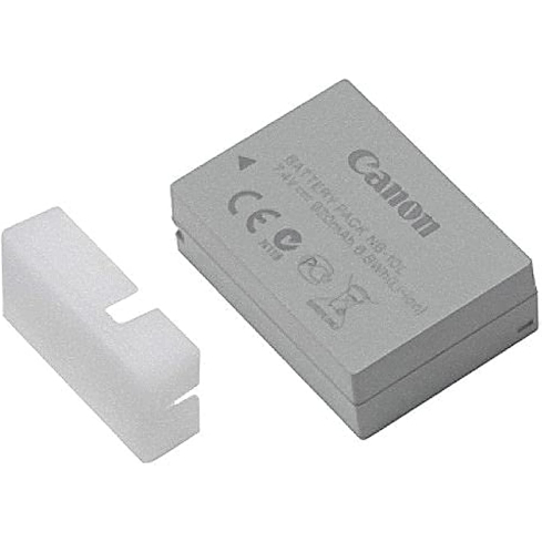 بطارية كاميرا كانون ليثيوم أيون قابلة لإعادة الشحن، 920 مللي امبير، NB-10L - رمادي