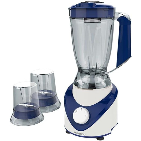 خلاط كهربائي تورنيدو، 1.5 لتر، 500 وات، ازرق غامق - BL500/2