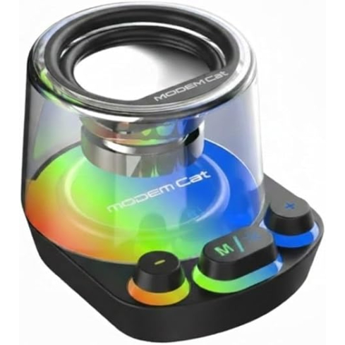 مكبر صوت ستيريو مودم كات باس MSP-05، أسود