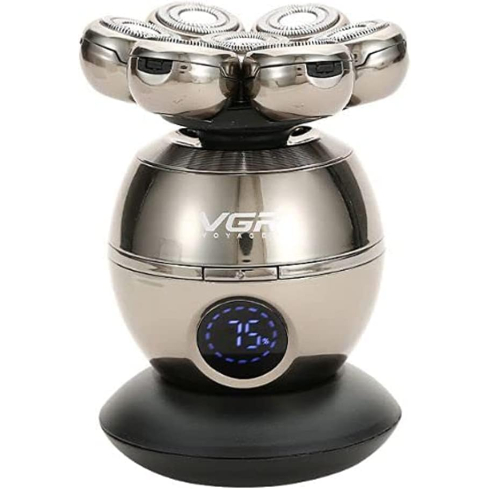 ماكينة قص وتشذيب الشعر في جي ار، قابله للشحن، V-315 - فضي