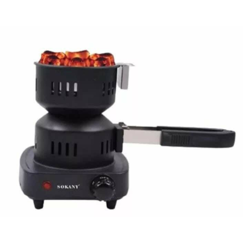 مشعل فحم كهربائي سوكاني، 1000 وات، SK-07017 - أسود