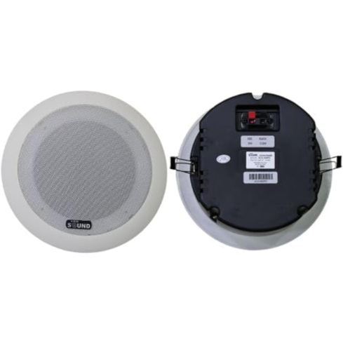 سماعة فيو ساوند للسقف، 6 بوصة، VCS-602PC - أبيض أسود