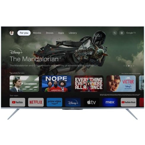 شاشة شارب 4K سمارت بدون فريم 55 بوصة ريسيفر داخلي 4T-C55FL6EX