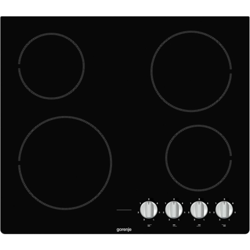 مسطح كهرباء سيراميك زجاجي جورينجي بلت ان، 4 شعلات، 60 سم، اسود زجاجي - EC641BSC