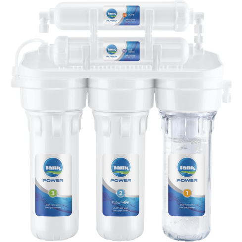فلتر مياه تانك باور، 5 مراحل - أبيض