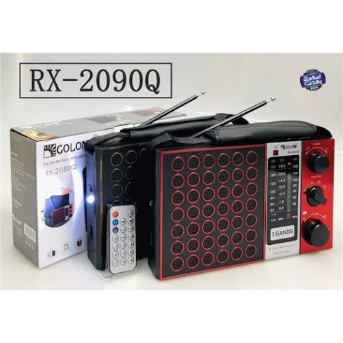 جهاز استقبال راديو غولون RX 2090Q، أسود