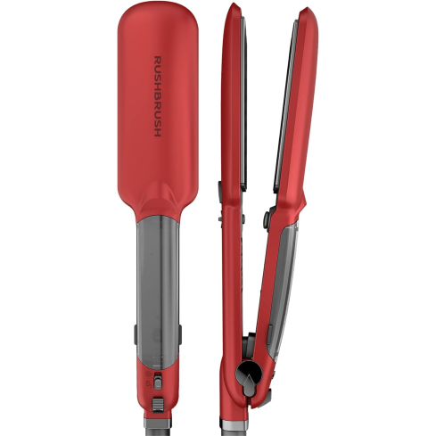 مكواة فرد شعر راش برش، X6 - أحمر ورمادي