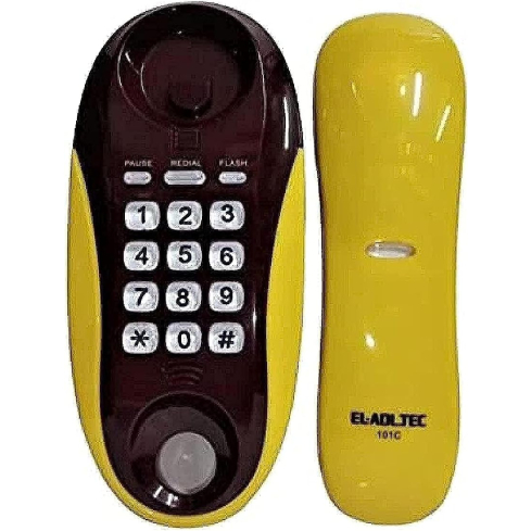 تليفون ارضي العدل تك سلكي، اصفر - 101C