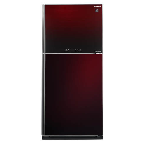 ثلاجة نوفروست شارب، 538 لتر، انفرتر بلازما، SJ-GV69G-RD - احمر