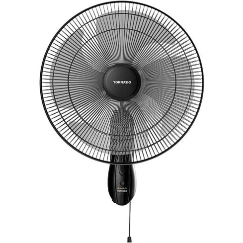 مروحة حائط تورنيدو، 18 بوصة، 4 ريش، TWF-18 - أسود